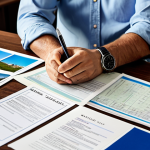 Budgeting & Values**

"A person at a desk reviewing financial documents, surrounded by family photos and travel brochures, representing their values. The scene should be bright and well-lit, suggesting organization and clarity. fully clothed, appropriate attire, safe for work, perfect anatomy, natural proportions, professional, family-friendly"

**